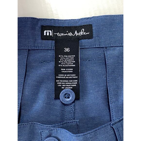 Travis Matthew Shorts Adult 36 Blue Chino Golf Performance Outdoors Mens - Picture 4 of 6